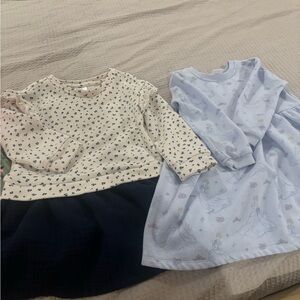 Lot of 4 4T long-sleeve dresses